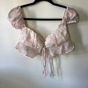 Princess Polly Pink crop top